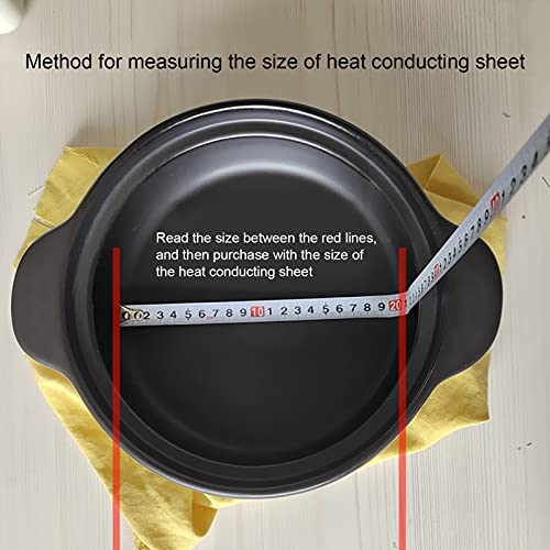  Heat Diffuser Plate Heat Diffuser Plate Stainless Steel Heat Diffuser Stainless Steel Induction Cooktop Converter Disk For Gas Stove Glass Cooktop Magnetic Cookware (Diameter 13.8CM)