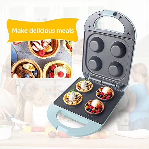  Mini Waffle Bowl Maker 4 Belgium Waffle Bowls