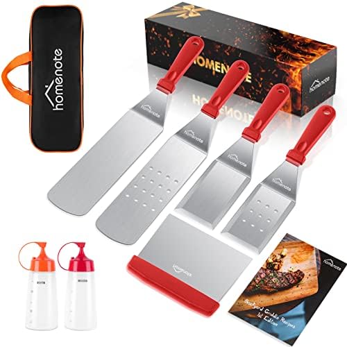  Griddle Accessories Kit, Exclusive Griddle Tools Spatulas Set For Blackstone - 8 Pcs Commercial Grade Flat Top Grill Accessories - Great For Outdoor BBQ, Teppanyaki And Camping