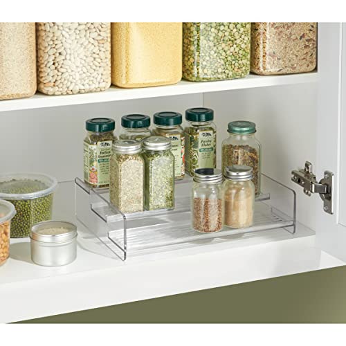  IDesign BPA-Free Plastic Deep Kitchen Storage Bin With Handles, Spice Rack