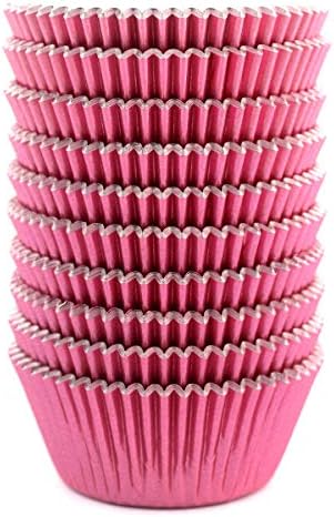  Gold Foil Metallic Cupcake Case Liners Wrappers Baking Muffin Paper Cups 198 Pcs