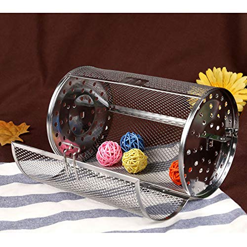  Stainless Steel Rotisserie Grill, 360 Degree Rotatable Heating Oven Cages Oven Racks Oven Basket, Oven Roaster Drum For Peanut Dried Nut Coffee Beans BBQ