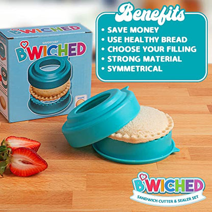  Ndwich Cutter And Sealer (Circle) - Uncrustables Sandwich Maker - Great For Lunchbox And Bento Box - Boys And Girls Kids Lunch - Sandwich Cutters For Kids