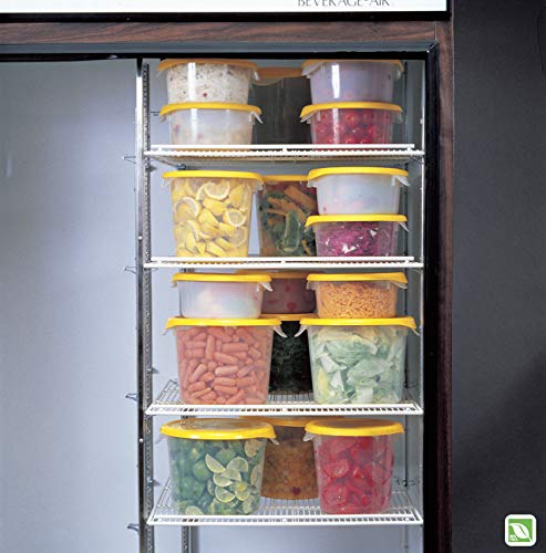 Rubbermaid Commercial Lid (Lid Only)for Round Food Storage Container, Fits 8 Qt. Containers, Yellow (FG572500YEL)