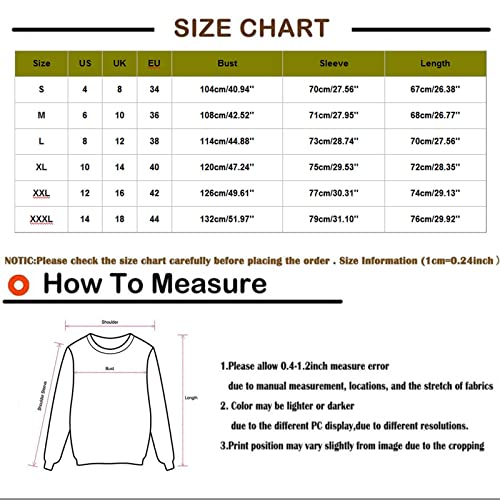  Pullover Sweatshirts For Women Cute Fashion Christmas Print Long Sleeve Plus Size Sweatshirts Pullover Top Streetwear