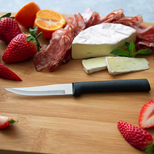  Ada Cutlery Cooking Essentials Knife Starter Gift 3 Piece Set Resin Stainless Steel, 8 7/8 Inches, Black Handle