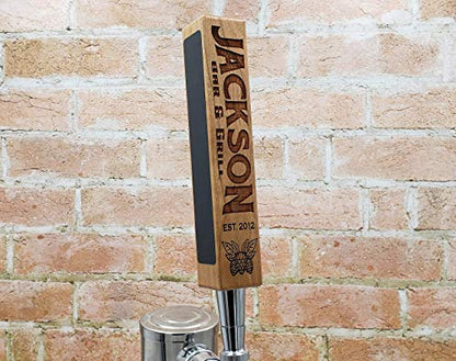  Custom Beer Tap Handle With Chalkboards-Hops Edition-Laser Engraved