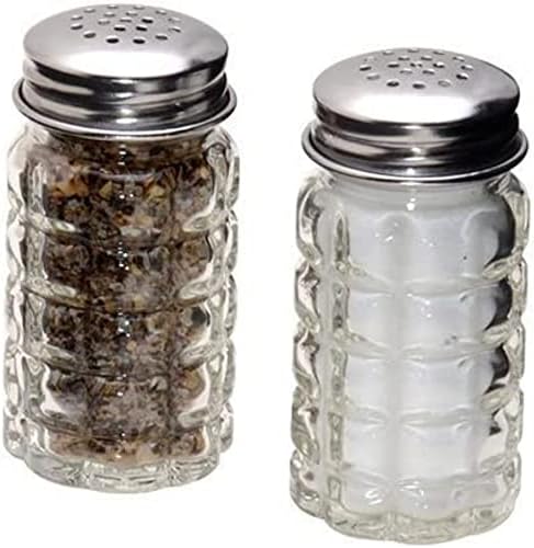  FBA_BCK31360 Retro Style Salt And Pepper Shakers With Stainless Tops (2), 1, Original Version