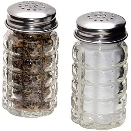  FBA_BCK31360 Retro Style Salt And Pepper Shakers With Stainless Tops (2), 1, Original Version