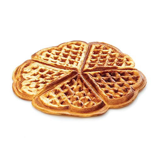  Roquade M006 Heart Waffle Plate - Cast Aluminum,Black