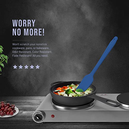  AkeRoyal Silicone Spatula Set - 4-Piece Rubber Spatulas Silicone Heat Resistant 600°F For Everyday Task - Seamless Design Kitchen Spatulas For Nonstick Cookware - Silicone Kitchen Utensils Sets