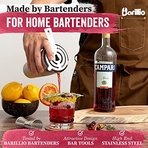  Ston Shaker Cocktail Shaker Set | Professional Bartender Kit With Weighted Martini Mixer, Hawthorne Strainer, Jigger, Mojito Muddler, Mixing Spoon & 2 Liquor Pourers……
