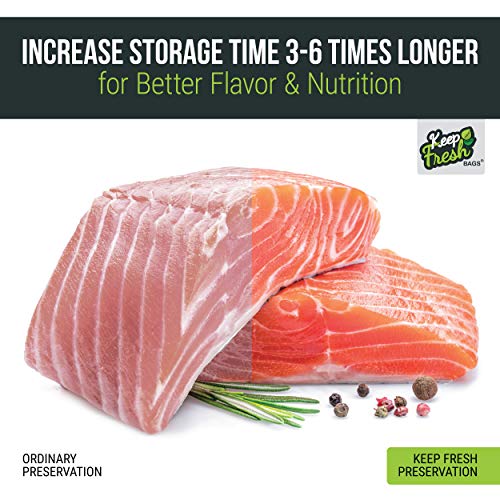  Ood Vacuum Sealer Rolls (8" X 50', 2 Rolls), 3.5mil Food Storage Bags For Sous Vide And Freezer Storage (100 Feet)