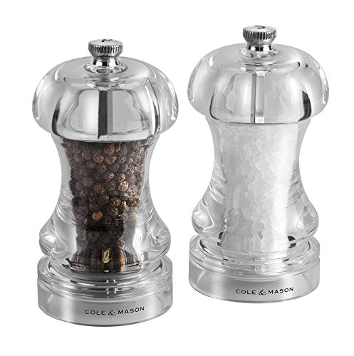 Cole & Mason Pstan 145" Salt Mill, 115(H) Mm / 4 1/2", Transparent