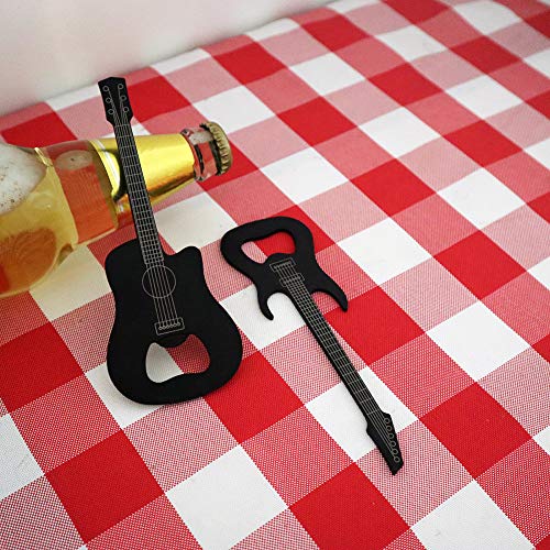  Stainless Steel Guitar Shaped Bottle Opener (2 Pack)