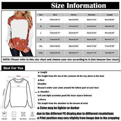  Pullover Sweatshirts For Women Fall Crew Neck Sweatshirts Long Sleeve Christmas Print Fashion Pullover Top Fall Clothes