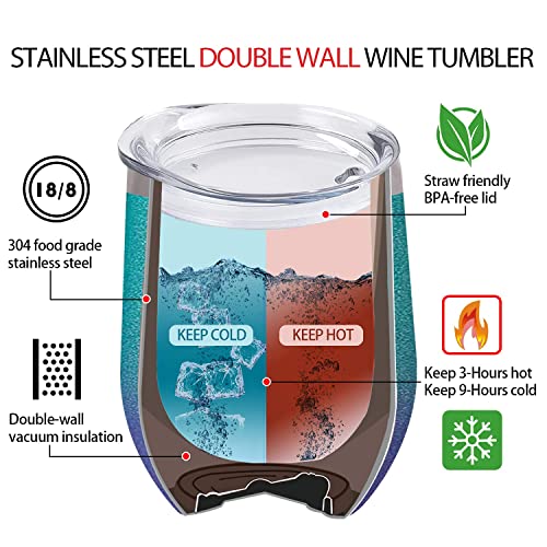  Birthday Gifts For Women/Men, Thank You Gifts, Funny Birthday Cup Inspirational Gifts, Insulated Best Birthday Box Present For Wine Lover Christmas Gift For Women, Sister, Girlfriend, Friend, Coworker