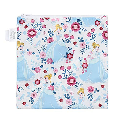  Sandwich Snack Bag, Disney Reusable, Washable, Food Safe, BPA Free, Cinderella, 7 X 7