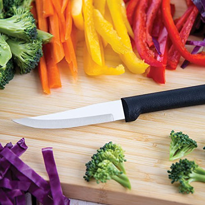  Rada Cutlery Heavy Duty Stainless Steel Knife And Vegetable Peeler Pare And Peel Gift Set Resin, Made In The USA, 2 Piece, Black Handle