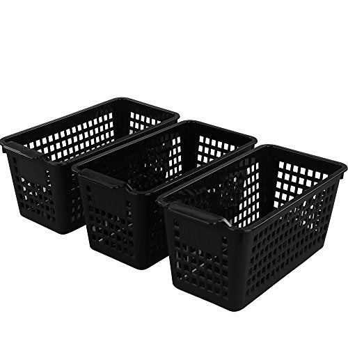  Plastic Storage Trays Basket For Kitchen, Bathroom Organizer, Set Of 6