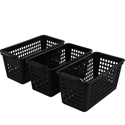 Plastic Storage Trays Basket For Kitchen, Bathroom Organizer, Set Of 6
