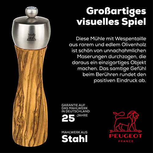 Peugeot Classic Fidji Salt Mill, Olive Wood