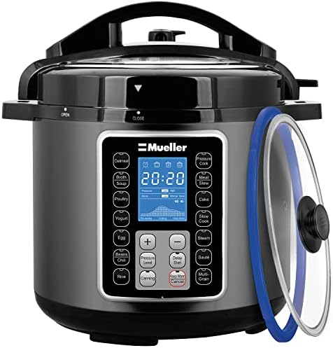  6 Quart Pressure Cooker 10 In 1, Cook 2 Dishes At Once, Tempered Glass Lid Incl, Saute,  Slow Cooker, Rice Cooker, Yogurt Maker And Much More