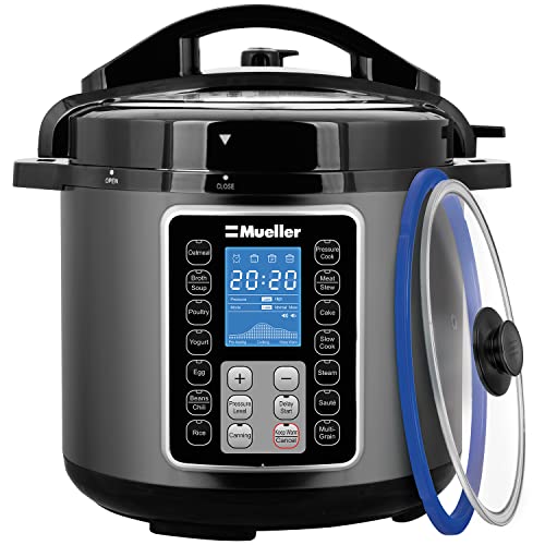  6 Quart Pressure Cooker 10 In 1, Cook 2 Dishes At Once, Tempered Glass Lid Incl, Saute,  Slow Cooker, Rice Cooker, Yogurt Maker And Much More