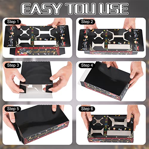  30 Pcs Movie Night Snack Trays Disposable Movie Trays Movie Night Supplies Snack Boxes Movie Theater Decor Cardboard Snack Holder For Cinema Party Favors Food Popcorn Drink Candy Decorations