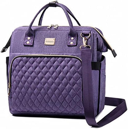  Women's Lunch Bag, Insulated Lunch Box Women For Work, Adults Large Lunch Tote, Leakproof Cooler Reusable Lunch Bag With Side Pockets & Shoulder Strap, Lunch Purse, Picnic Designer
