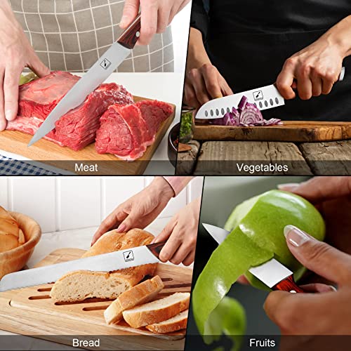  Knife Set, Imarku 16-Piece Professional Japanese Kitchen Knife Set, Knife Sets For Kitchen With Block, German High Carbon Steel Kitchen Knives Set, Best Kitchen Gadgets 2023, Gifts For Women & Men