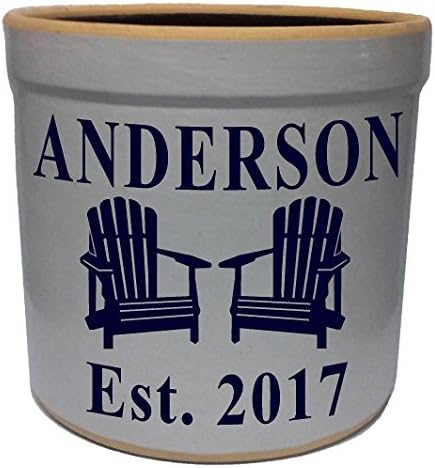  2 Gallon Personalized Stoneware Crock - Adirondack