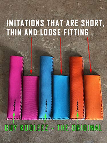  Leez - #1 THE ORIGINAL Neoprene FULL LENGTH Freezer Pop Sleeves Ice Pop Sleeves 8-Pack
