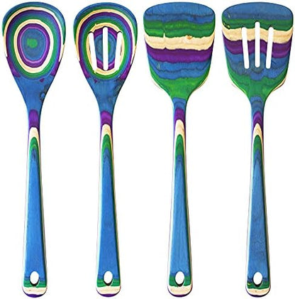  Ique Mumbai Collection 2-in-1 Wooden Measuring Spoon With Tablespoon And Teaspoon Measurements