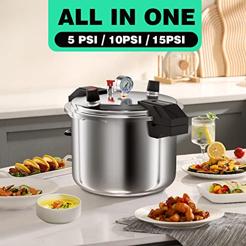  Join Pressure Cooker, Commercial Pressure Cooker With Gauge, 16 Quart (16QT)