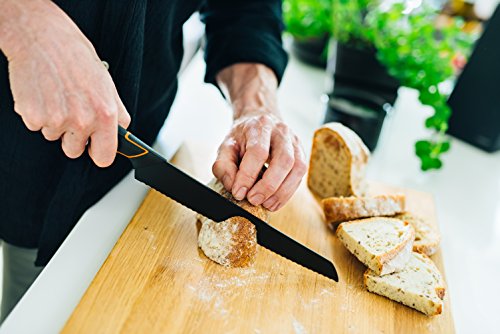 Fiskars Edge Bread 23 Cm Knife, One Size, Black