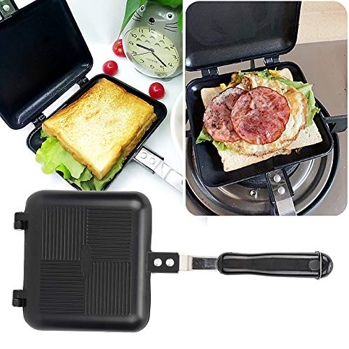  Double-sided Breakfast Sandwich Maker, Nonstick Baking Fry Pan For Kitchen