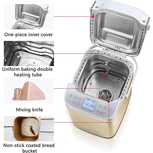  Bread Maker Machine Stainless Steel Toaster Makers Multi-Use Programmable 19 Menu Settings For Home Bakery