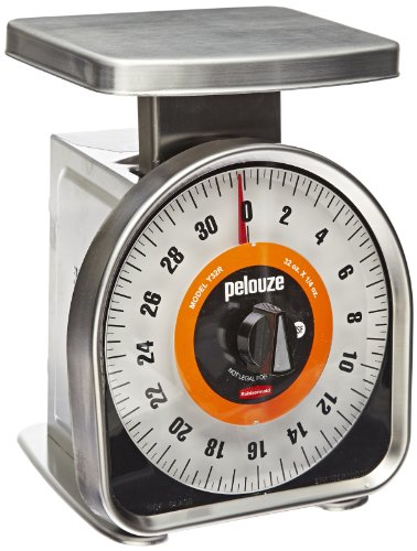 Rubbermaid Commercial Pelouze FGY32R Aluminum Y-Line Mechanical Portion-Control Food Scale, 2-pound