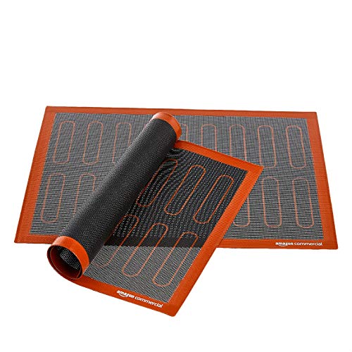  Silicone Non-Stick Eclair Baking Mat, Reusable, Easy To Clean, 15.7 X 11.8-Inches, 2-Pack