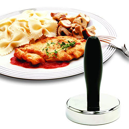 Norpro Grip-EZ Stainless Steel Meat Pounder, Black/Silver
