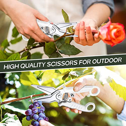  White Kitchen Scissors For Food Heavy Duty Poultry Shears Meat Shears Dishwasher Safe Stainless Steel Cooking Scissors For Chicken Thanksgiving Christmas Day