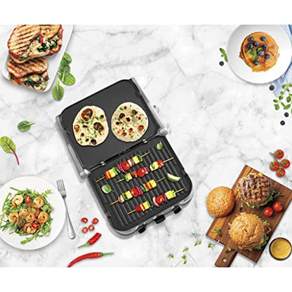Cuisinart Panini Press, Stainless Steel Griddler, Sandwich Maker & More, 5-IN-1, GR-4NP1