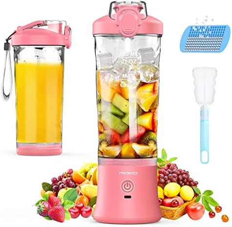  ＭoKo Portable Blender, 270 Watt Personal Blender For Shakes And Smoothies,21OZ Personal Blender USB Rechargeable With 6 Blades, BRA Free, Smoothie Blender For Kitchen Sports Travel And Outdoors,Black