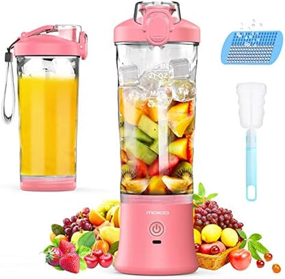  ＭoKo Portable Blender, 270 Watt Personal Blender For Shakes And Smoothies,21OZ Personal Blender USB Rechargeable With 6 Blades, BRA Free, Smoothie Blender For Kitchen Sports Travel And Outdoors,Black
