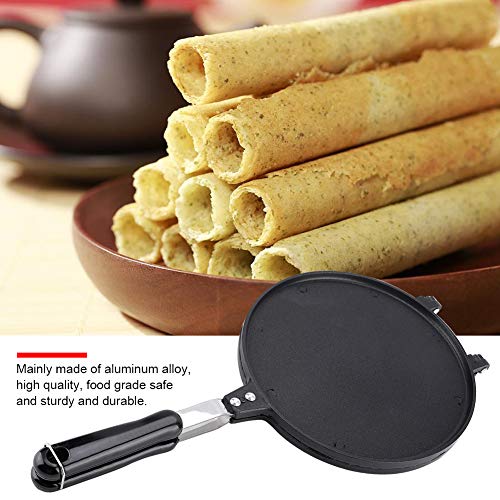  Egg Roll Maker, Household Kitchen Gas Non-Stick Egg Roll Waffle Cone Maker Pan Mold Press Plate Baking Tool Waffle Irons Machine