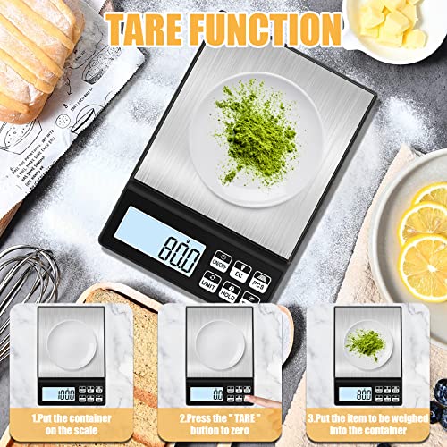  ® 11lb/0.1g Kitchen Scale, [6 Buttons] Multifunctional High Accuracy Food Scale, 7 Units, Tare Function, PCS, Lock Function, For Cooking, Baking And Meal Prep, USB Cable And Battery Included