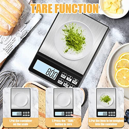  ® 11lb/0.1g Kitchen Scale, [6 Buttons] Multifunctional High Accuracy Food Scale, 7 Units, Tare Function, PCS, Lock Function, For Cooking, Baking And Meal Prep, USB Cable And Battery Included