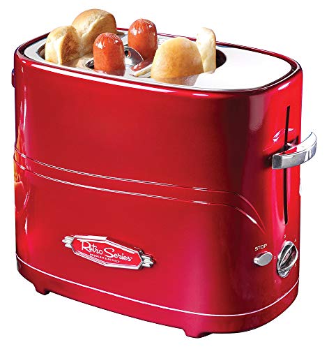  HDT600RETRORED Retro Series Pop-Up Hot Dog Toaster