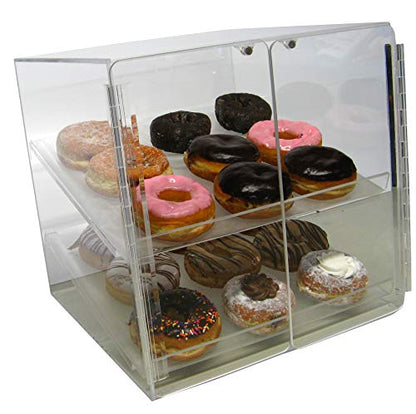  Elf Serve Pastry Or Donut Display Case 2 Trays For Deli Bakery Convenience Stores Display Bagel Cakes And Keeps Fresh